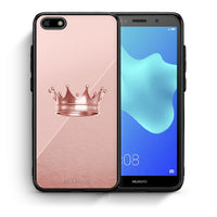 Thumbnail for Θήκη Huawei Y5 2018/Honor 7S Crown Minimal από τη Smartfits με σχέδιο στο πίσω μέρος και μαύρο περίβλημα | Huawei Y5 2018/Honor 7S Crown Minimal case with colorful back and black bezels