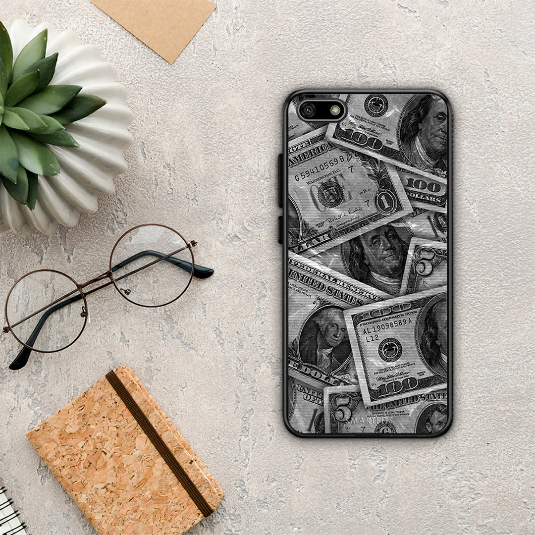 Money Dollars - Huawei Y5 2018 / Honor 7S θήκη