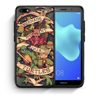 Thumbnail for Θήκη Huawei Y5 2018/Honor 7S Ninja Turtles από τη Smartfits με σχέδιο στο πίσω μέρος και μαύρο περίβλημα | Huawei Y5 2018/Honor 7S Ninja Turtles case with colorful back and black bezels