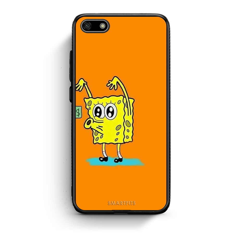 Huawei Y5 2018 No Money 2 Θήκη Αγίου Βαλεντίνου από τη Smartfits με σχέδιο στο πίσω μέρος και μαύρο περίβλημα | Smartphone case with colorful back and black bezels by Smartfits