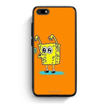 Huawei Y5 2018 No Money 2 Θήκη Αγίου Βαλεντίνου από τη Smartfits με σχέδιο στο πίσω μέρος και μαύρο περίβλημα | Smartphone case with colorful back and black bezels by Smartfits