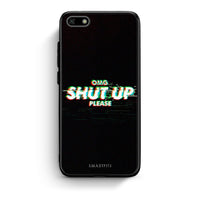 Thumbnail for Huawei Y5 2018 OMG ShutUp θήκη από τη Smartfits με σχέδιο στο πίσω μέρος και μαύρο περίβλημα | Smartphone case with colorful back and black bezels by Smartfits