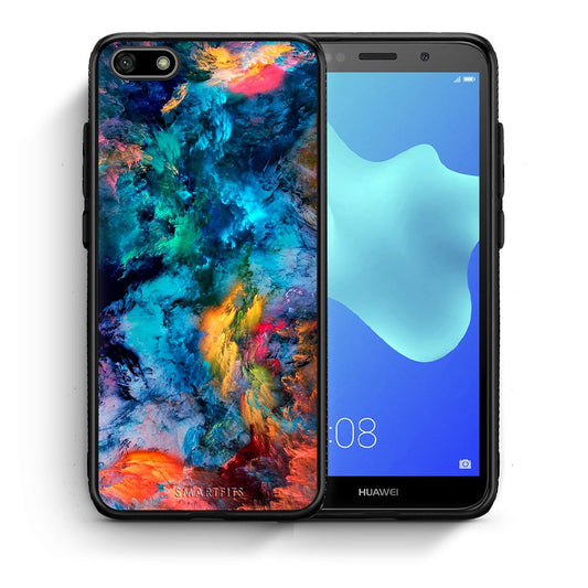 Θήκη Huawei Y5 2018/Honor 7S Crayola Paint από τη Smartfits με σχέδιο στο πίσω μέρος και μαύρο περίβλημα | Huawei Y5 2018/Honor 7S Crayola Paint case with colorful back and black bezels