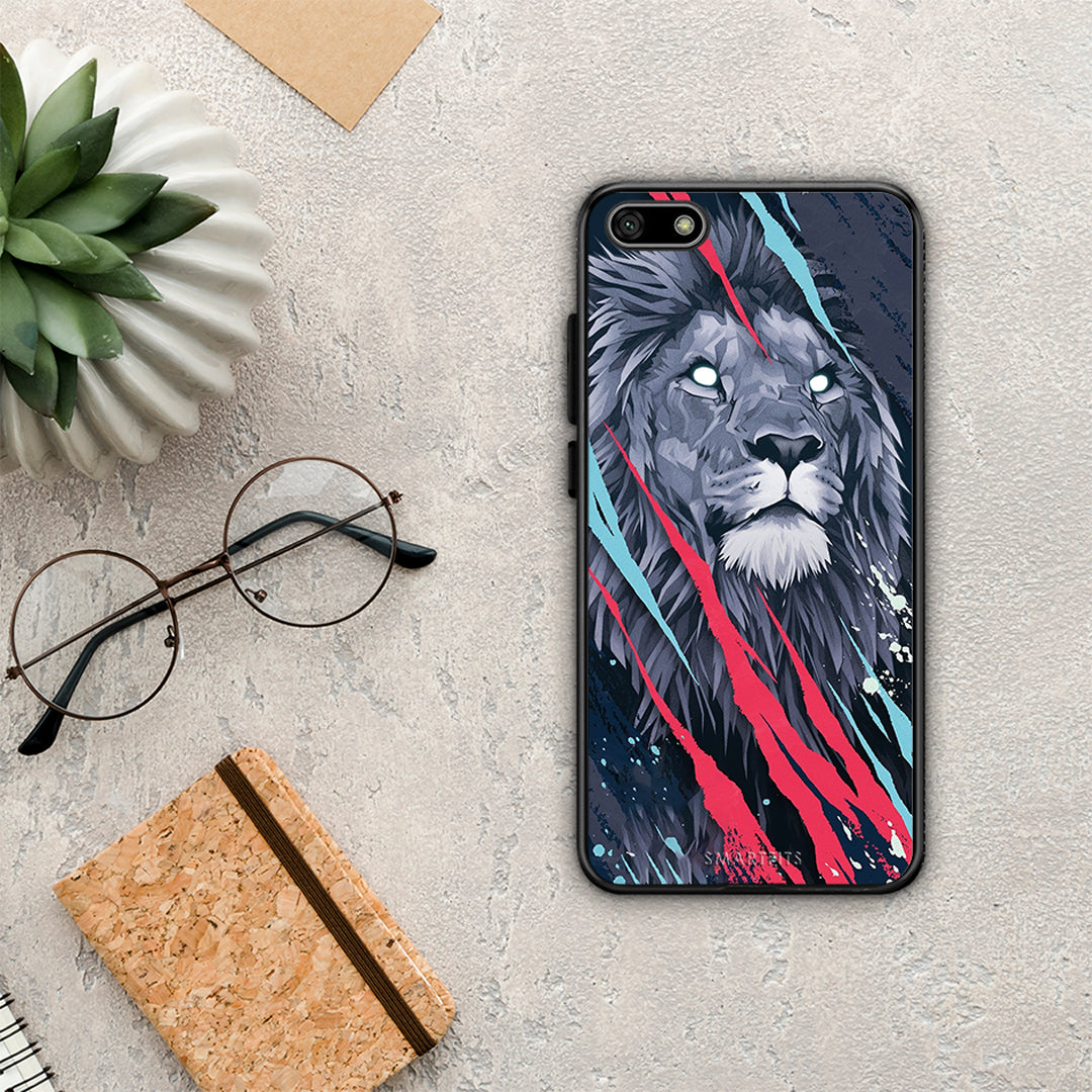 PopArt Lion Designer - Huawei Y5 2018 / Honor 7S θήκη