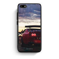 Thumbnail for Huawei Y5 2018 Racing Supra θήκη από τη Smartfits με σχέδιο στο πίσω μέρος και μαύρο περίβλημα | Smartphone case with colorful back and black bezels by Smartfits