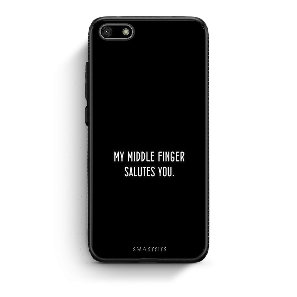 Huawei Y5 2018 Salute θήκη από τη Smartfits με σχέδιο στο πίσω μέρος και μαύρο περίβλημα | Smartphone case with colorful back and black bezels by Smartfits