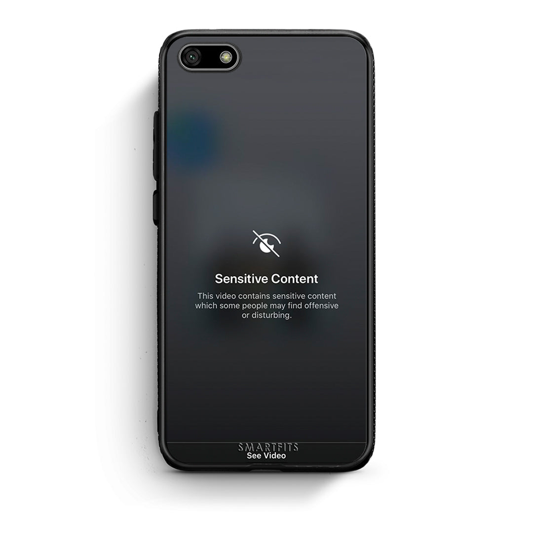 Huawei Y5 2018 Sensitive Content θήκη από τη Smartfits με σχέδιο στο πίσω μέρος και μαύρο περίβλημα | Smartphone case with colorful back and black bezels by Smartfits