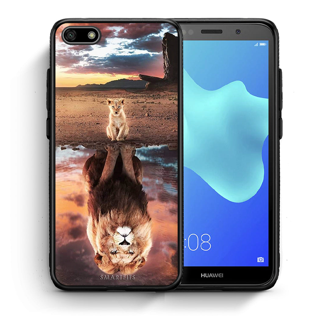 Θήκη Αγίου Βαλεντίνου Huawei Y5 2018 / Honor 7S Sunset Dreams από τη Smartfits με σχέδιο στο πίσω μέρος και μαύρο περίβλημα | Huawei Y5 2018 / Honor 7S Sunset Dreams case with colorful back and black bezels