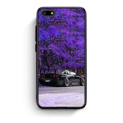 Huawei Y5 2018 Super Car Θήκη Αγίου Βαλεντίνου από τη Smartfits με σχέδιο στο πίσω μέρος και μαύρο περίβλημα | Smartphone case with colorful back and black bezels by Smartfits