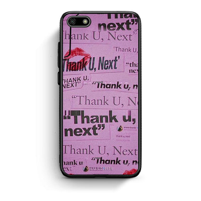 Huawei Y5 2018 Thank You Next Θήκη Αγίου Βαλεντίνου από τη Smartfits με σχέδιο στο πίσω μέρος και μαύρο περίβλημα | Smartphone case with colorful back and black bezels by Smartfits