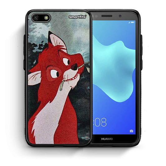 Θήκη Huawei Y5 2018/Honor 7S Tod And Vixey Love 1 από τη Smartfits με σχέδιο στο πίσω μέρος και μαύρο περίβλημα | Huawei Y5 2018/Honor 7S Tod And Vixey Love 1 case with colorful back and black bezels