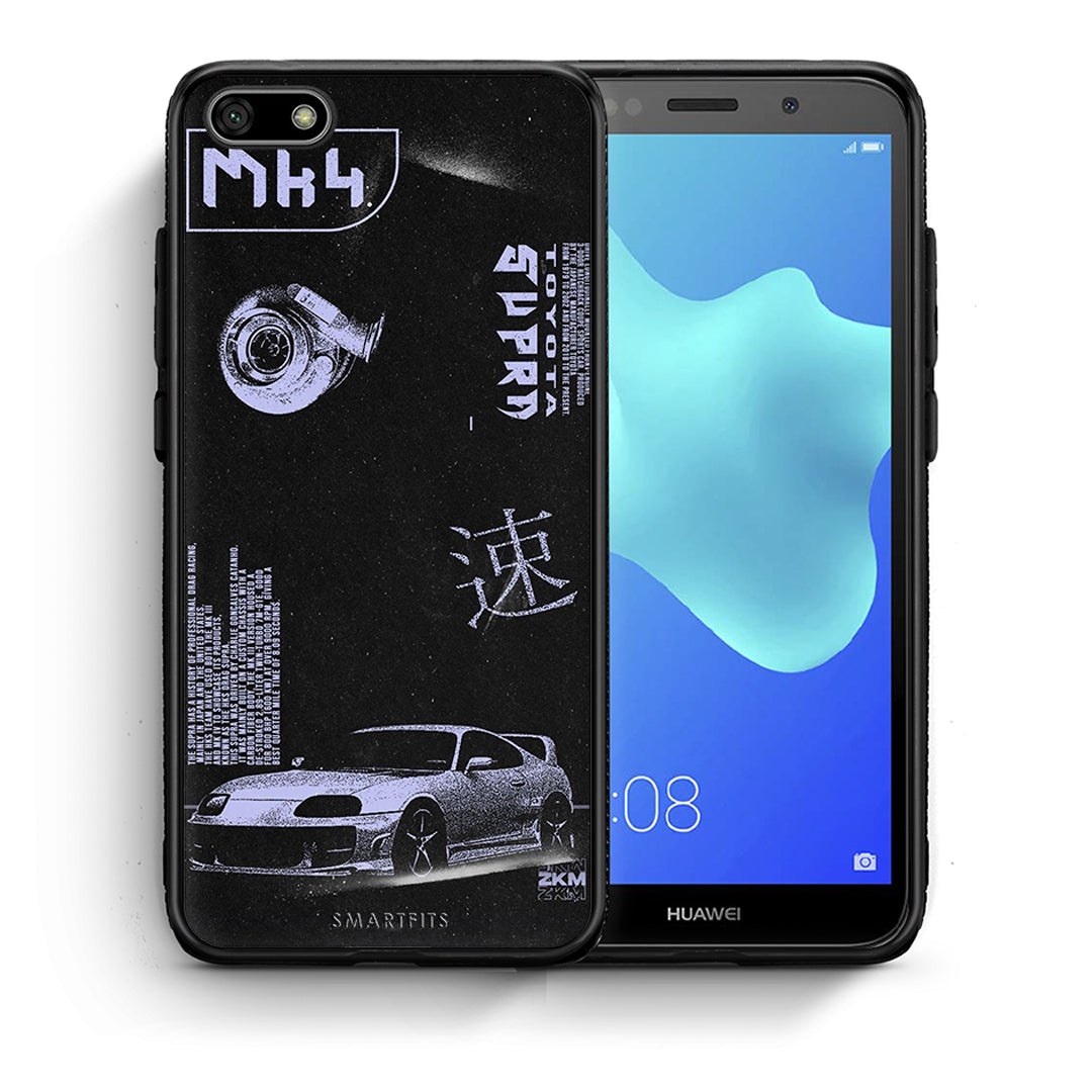 Θήκη Αγίου Βαλεντίνου Huawei Y5 2018 / Honor 7S Tokyo Drift από τη Smartfits με σχέδιο στο πίσω μέρος και μαύρο περίβλημα | Huawei Y5 2018 / Honor 7S Tokyo Drift case with colorful back and black bezels