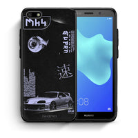Thumbnail for Θήκη Αγίου Βαλεντίνου Huawei Y5 2018 / Honor 7S Tokyo Drift από τη Smartfits με σχέδιο στο πίσω μέρος και μαύρο περίβλημα | Huawei Y5 2018 / Honor 7S Tokyo Drift case with colorful back and black bezels