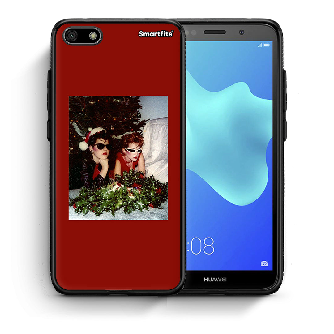 Θήκη Huawei Y5 2018/Honor 7S Waiting For Xmas από τη Smartfits με σχέδιο στο πίσω μέρος και μαύρο περίβλημα | Huawei Y5 2018/Honor 7S Waiting For Xmas case with colorful back and black bezels