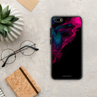 Thumbnail for Watercolor Pink Black - Huawei Y5 2018 / Honor 7S θήκη