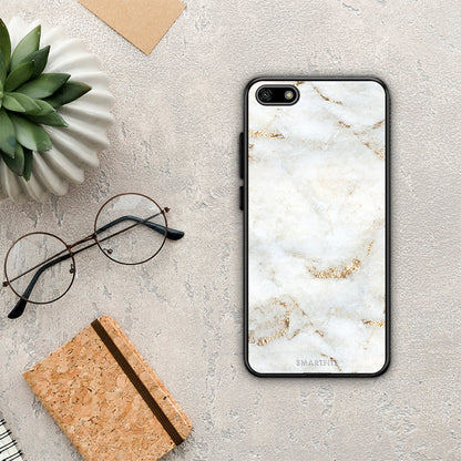 White Gold Marble - Huawei Y5 2018 / Honor 7S θήκη