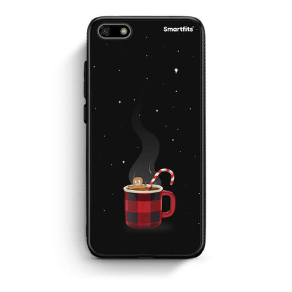 Huawei Y5 2018 Xmas Bathing θήκη από τη Smartfits με σχέδιο στο πίσω μέρος και μαύρο περίβλημα | Smartphone case with colorful back and black bezels by Smartfits