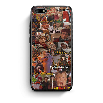 Huawei Y5 2018 Xmas Wishes θήκη από τη Smartfits με σχέδιο στο πίσω μέρος και μαύρο περίβλημα | Smartphone case with colorful back and black bezels by Smartfits