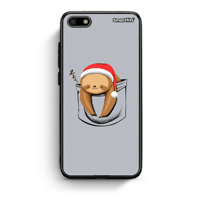 Huawei Y5 2018 Xmas Zzzz θήκη από τη Smartfits με σχέδιο στο πίσω μέρος και μαύρο περίβλημα | Smartphone case with colorful back and black bezels by Smartfits