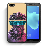 Thumbnail for Θήκη Αγίου Βαλεντίνου Huawei Y5 2018 / Honor 7S Zeus Art από τη Smartfits με σχέδιο στο πίσω μέρος και μαύρο περίβλημα | Huawei Y5 2018 / Honor 7S Zeus Art case with colorful back and black bezels