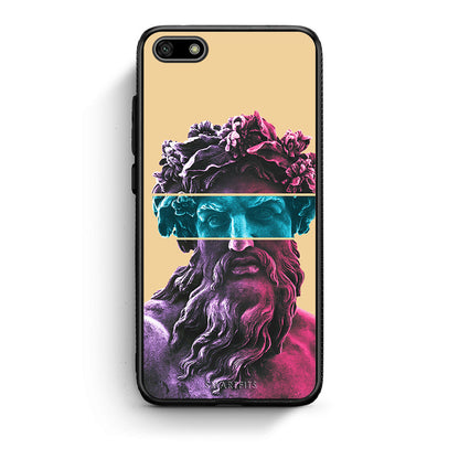 Huawei Y5 2018 Zeus Art Θήκη Αγίου Βαλεντίνου από τη Smartfits με σχέδιο στο πίσω μέρος και μαύρο περίβλημα | Smartphone case with colorful back and black bezels by Smartfits