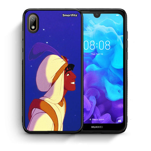 Θήκη Huawei Y5 2019 Alladin And Jasmine Love 1 από τη Smartfits με σχέδιο στο πίσω μέρος και μαύρο περίβλημα | Huawei Y5 2019 Alladin And Jasmine Love 1 case with colorful back and black bezels