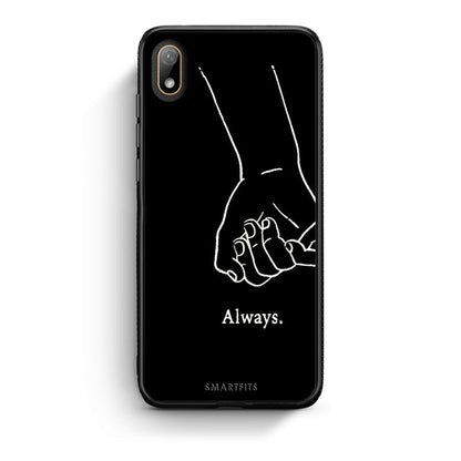 Huawei Y5 2019 Always & Forever 1 Θήκη Αγίου Βαλεντίνου από τη Smartfits με σχέδιο στο πίσω μέρος και μαύρο περίβλημα | Smartphone case with colorful back and black bezels by Smartfits