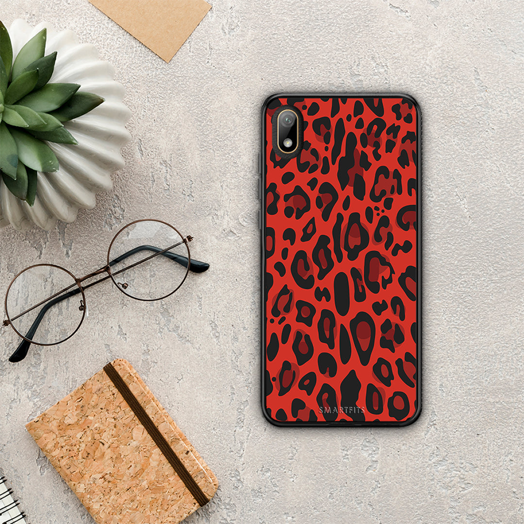Animal Red Leopard - Huawei Y5 2019 θήκη