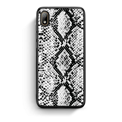 24 - Huawei Y5 2019 White Snake Animal case, cover, bumper