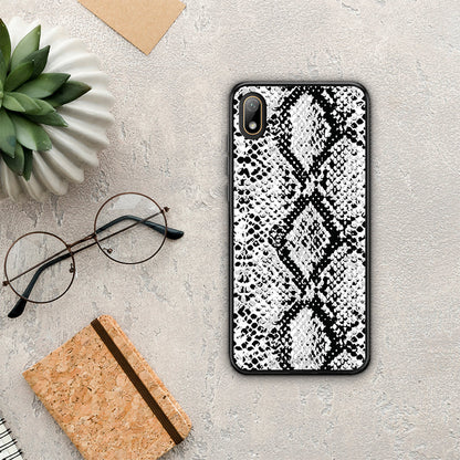 Animal White Snake - Huawei Y5 2019 θήκη