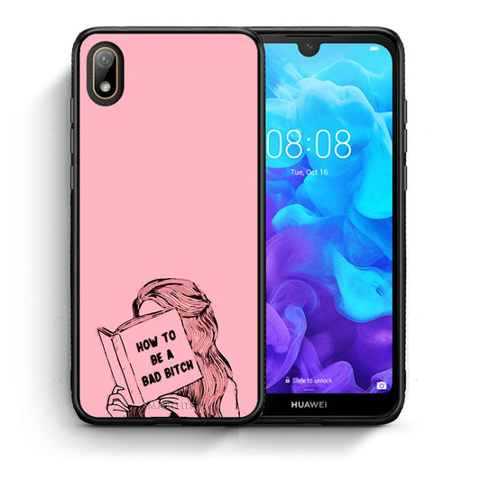 Θήκη Huawei Y5 2019 Bad Bitch από τη Smartfits με σχέδιο στο πίσω μέρος και μαύρο περίβλημα | Huawei Y5 2019 Bad Bitch case with colorful back and black bezels
