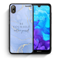 Thumbnail for Θήκη Huawei Y5 2019 Be Yourself από τη Smartfits με σχέδιο στο πίσω μέρος και μαύρο περίβλημα | Huawei Y5 2019 Be Yourself case with colorful back and black bezels