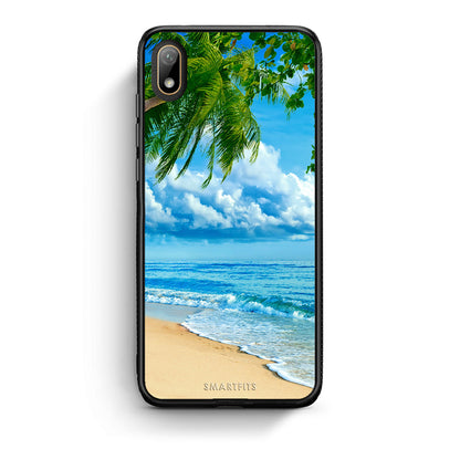 Huawei Y5 2019 Beautiful Beach θήκη από τη Smartfits με σχέδιο στο πίσω μέρος και μαύρο περίβλημα | Smartphone case with colorful back and black bezels by Smartfits