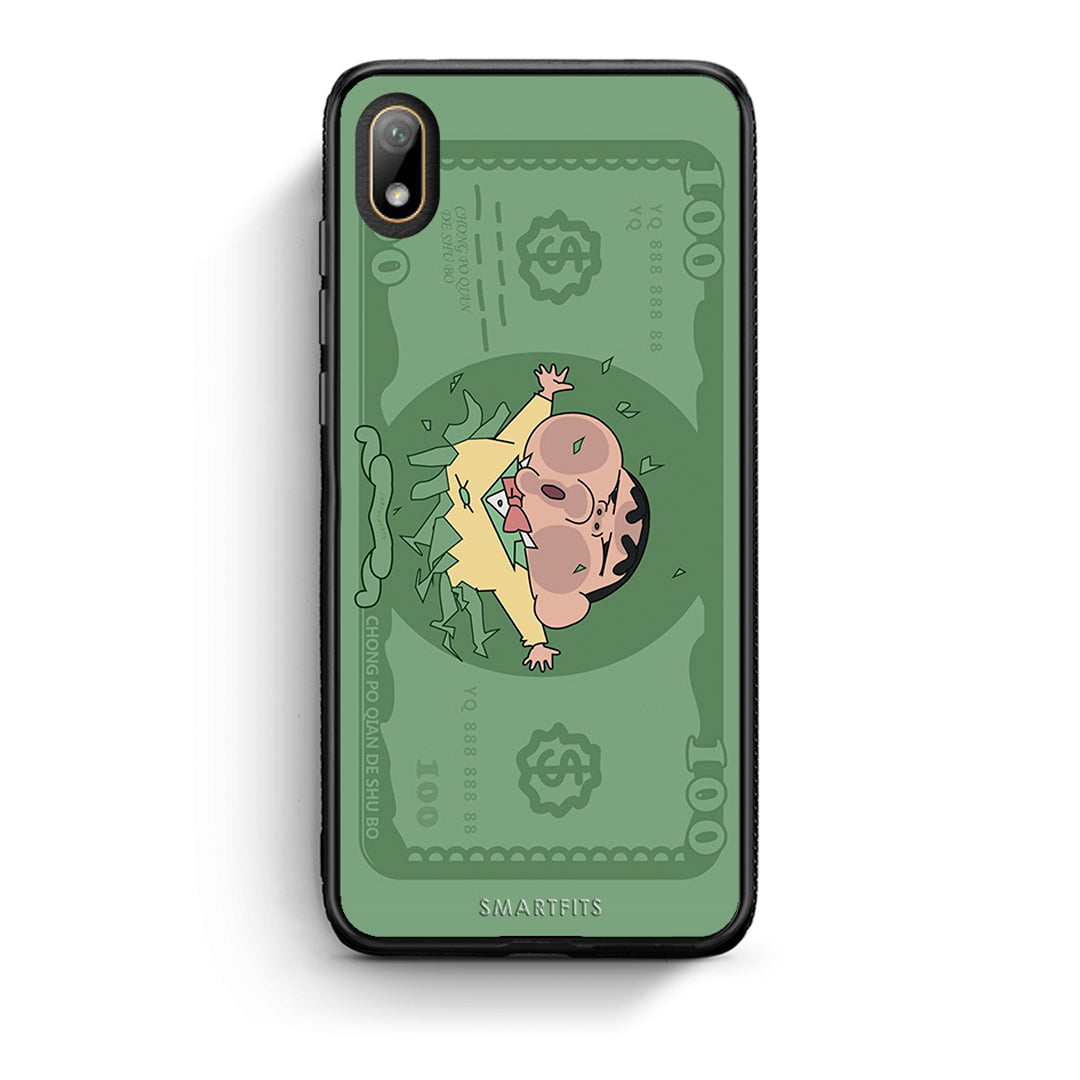 Huawei Y5 2019 Big Money Θήκη Αγίου Βαλεντίνου από τη Smartfits με σχέδιο στο πίσω μέρος και μαύρο περίβλημα | Smartphone case with colorful back and black bezels by Smartfits