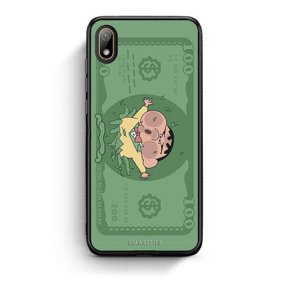 Huawei Y5 2019 Big Money Θήκη Αγίου Βαλεντίνου από τη Smartfits με σχέδιο στο πίσω μέρος και μαύρο περίβλημα | Smartphone case with colorful back and black bezels by Smartfits