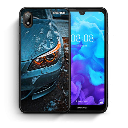 Θήκη Huawei Y5 2019 Bmw E60 από τη Smartfits με σχέδιο στο πίσω μέρος και μαύρο περίβλημα | Huawei Y5 2019 Bmw E60 case with colorful back and black bezels