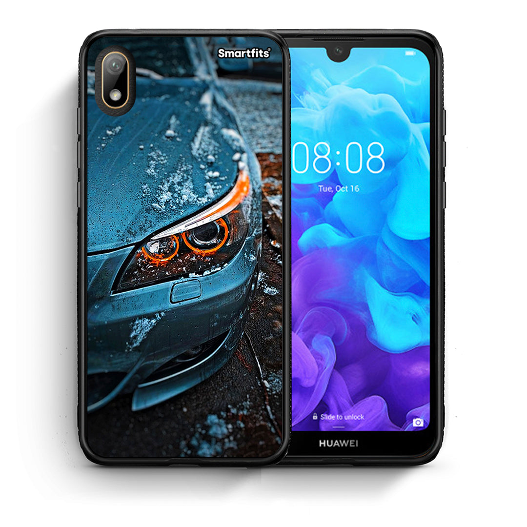 Θήκη Huawei Y5 2019 Bmw E60 από τη Smartfits με σχέδιο στο πίσω μέρος και μαύρο περίβλημα | Huawei Y5 2019 Bmw E60 case with colorful back and black bezels