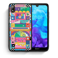Thumbnail for Θήκη Huawei Y5 2019 Bubbles Soap από τη Smartfits με σχέδιο στο πίσω μέρος και μαύρο περίβλημα | Huawei Y5 2019 Bubbles Soap case with colorful back and black bezels