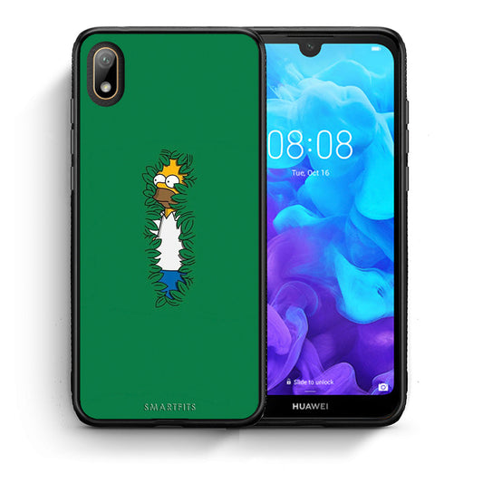 Θήκη Αγίου Βαλεντίνου Huawei Y5 2019 Bush Man από τη Smartfits με σχέδιο στο πίσω μέρος και μαύρο περίβλημα | Huawei Y5 2019 Bush Man case with colorful back and black bezels