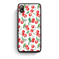 Thumbnail for Huawei Y5 2019 Cherry Summer θήκη από τη Smartfits με σχέδιο στο πίσω μέρος και μαύρο περίβλημα | Smartphone case with colorful back and black bezels by Smartfits