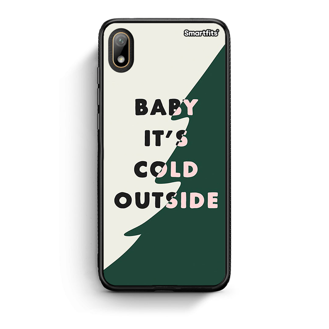 Huawei Y5 2019 Cold Outside θήκη από τη Smartfits με σχέδιο στο πίσω μέρος και μαύρο περίβλημα | Smartphone case with colorful back and black bezels by Smartfits