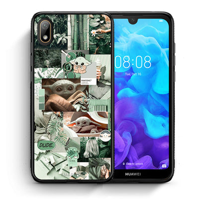 Θήκη Αγίου Βαλεντίνου Huawei Y5 2019 Collage Dude από τη Smartfits με σχέδιο στο πίσω μέρος και μαύρο περίβλημα | Huawei Y5 2019 Collage Dude case with colorful back and black bezels