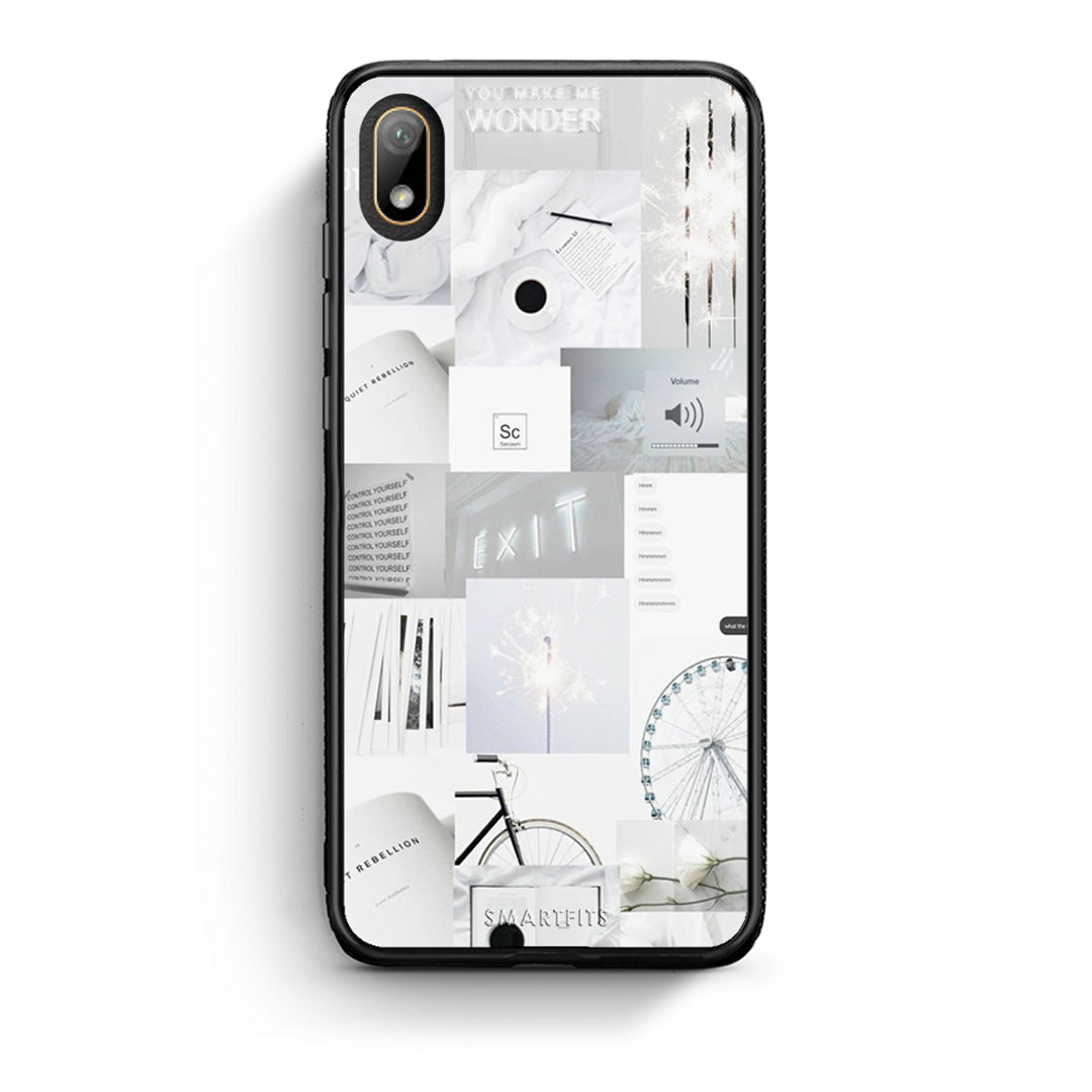 Huawei Y5 2019 Collage Make Me Wonder Θήκη Αγίου Βαλεντίνου από τη Smartfits με σχέδιο στο πίσω μέρος και μαύρο περίβλημα | Smartphone case with colorful back and black bezels by Smartfits