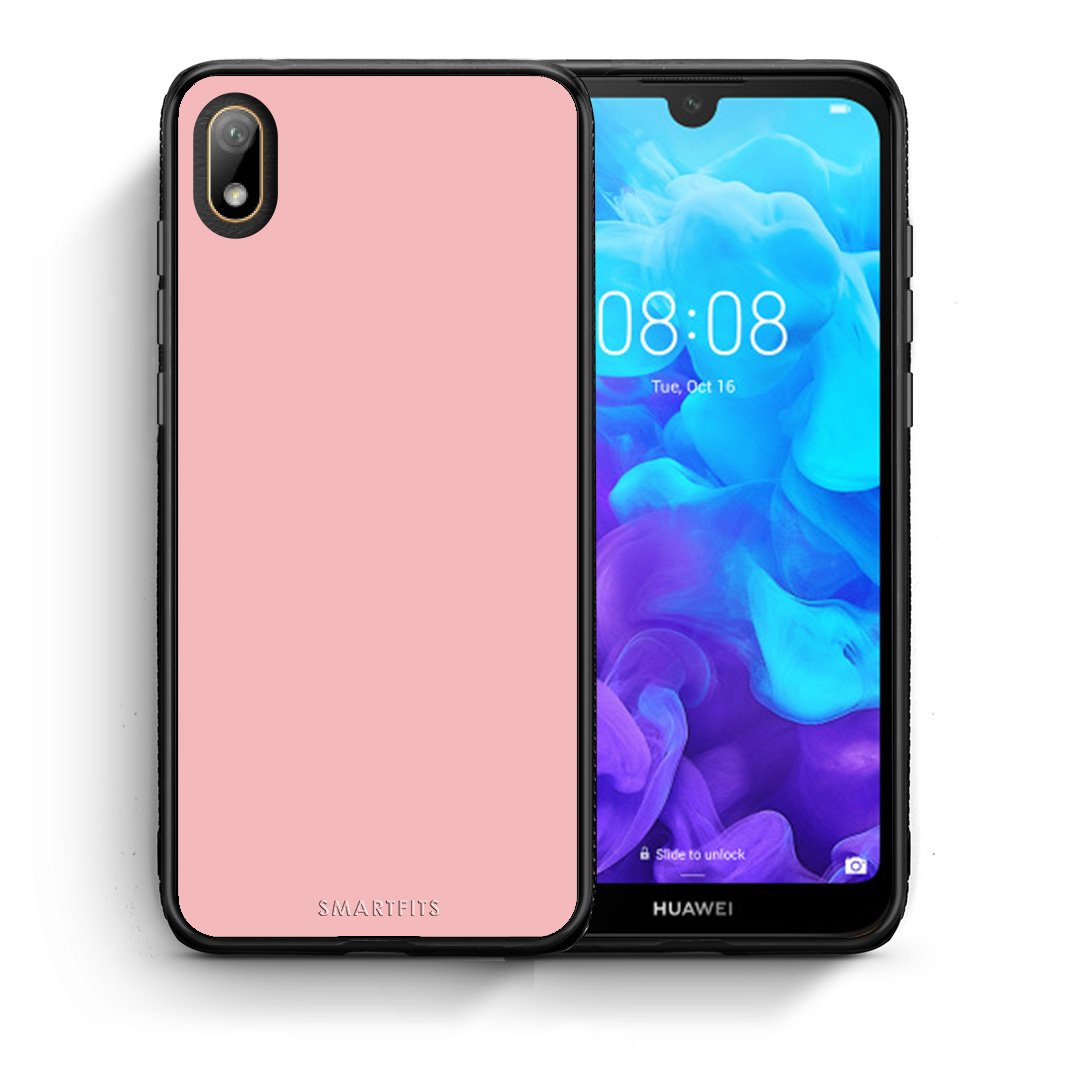 Θήκη Huawei Y5 2019 Nude Color από τη Smartfits με σχέδιο στο πίσω μέρος και μαύρο περίβλημα | Huawei Y5 2019 Nude Color case with colorful back and black bezels