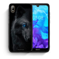 Thumbnail for Θήκη Huawei Y5 2019 Dark Wolf από τη Smartfits με σχέδιο στο πίσω μέρος και μαύρο περίβλημα | Huawei Y5 2019 Dark Wolf case with colorful back and black bezels