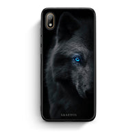 Thumbnail for Huawei Y5 2019 Dark Wolf θήκη από τη Smartfits με σχέδιο στο πίσω μέρος και μαύρο περίβλημα | Smartphone case with colorful back and black bezels by Smartfits
