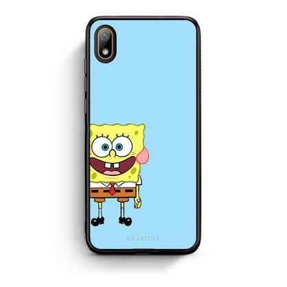 Huawei Y5 2019 Friends Bob θήκη από τη Smartfits με σχέδιο στο πίσω μέρος και μαύρο περίβλημα | Smartphone case with colorful back and black bezels by Smartfits