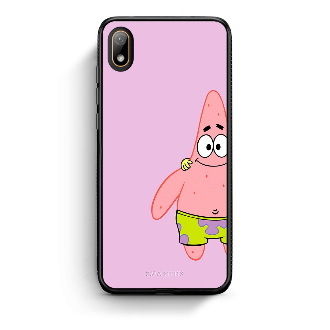 Huawei Y5 2019  Friends Patrick θήκη από τη Smartfits με σχέδιο στο πίσω μέρος και μαύρο περίβλημα | Smartphone case with colorful back and black bezels by Smartfits