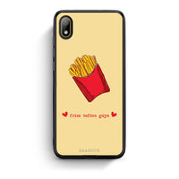 Thumbnail for Huawei Y5 2019 Fries Before Guys Θήκη Αγίου Βαλεντίνου από τη Smartfits με σχέδιο στο πίσω μέρος και μαύρο περίβλημα | Smartphone case with colorful back and black bezels by Smartfits