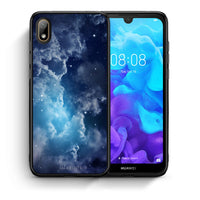 Thumbnail for Θήκη Huawei Y5 2019 Blue Sky Galaxy από τη Smartfits με σχέδιο στο πίσω μέρος και μαύρο περίβλημα | Huawei Y5 2019 Blue Sky Galaxy case with colorful back and black bezels